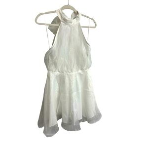 Odyssey Organza Halter Mini Dress
Color: White
Size: XL
QTY: 1